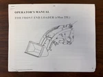 Mahindra Emax 25L Front End Loader Operator's Manual, Code # 8750-700-000-0 2013. Fixed Price $17.00.