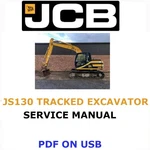 Jcb JS130 Tracked Crawler Excavator Service Repair Shop Manual Pdf Usb. Fixed Price $25.00.