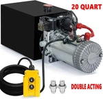 20 Quart Hydraulic Pump Double Acting 12V Dump Trailer Power Unit Iron Tank 2GPM. Fixed Price $235.90.