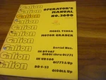 Galion T400A Motor Grader Owner Operator Maintenance Manual User Guide 01001-. Fixed Price $125.50.