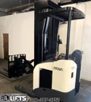 2015 Crown RD5725-32 Standup Electric Double Deep Reach Truck Forklift 300" Mast. Fixed Price $29950.00.