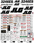 Fits Jlg 3246ES Scissor Lift Decal Kit Laminated 3M Vinyl - Free Shipping. Fixed Price $175.70.