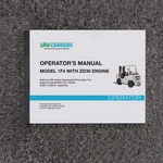 Nissan Unicarriers MD1F4A50 Forklift Truck Owner Operator User Manual ZD30. Fixed Price $91.91.