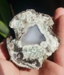 Awesome Polished Petrified Limb Cast Agatized Wiggins Fork Wy Banded Crystal 2+". Fixed Price $80.00.