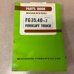 Komatsu FG35-2 & FG40-2 Parts Manual Book Catalog List Truck Forklift Guide. Fixed Price $69.99.