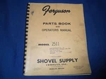 Ferguson 2511 Rubber Tire Roller Parts / Operation Maintenance Book Manual. Fixed Price $29.99.