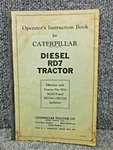 Factory Caterpillar RD7 Dozer Tractor 9G 5E Operators Instruction Manual. Fixed Price $22.49.