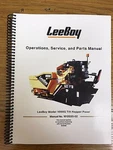 Oem Leeboy 1000G Tilt Hopper Paver Operation Service Parts Manual Book. Fixed Price $53.55.