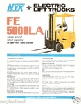 Fork Lift Truck Brochure - Nyk FE5000LA C1970'S Mitsubishi (LT65). Fixed Price $10.11.