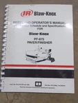 Blaw-knox PF-875 Paver/finisher Parts & Operators Manual. Fixed Price $81.00.