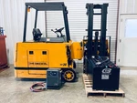 Drexel SLT30 Narrow Aisle Forklift 3000LB 36V New Battery & Tires / With Charger. Fixed Price $17999.00.