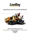 Leeboy 8616B Conveyor Paver Service Parts Operation Repair Manual. Fixed Price $54.00.