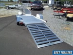 2025 Aluma MC10 New Single Motorcycle Aluminum Trailer Air Dam Chock 5X10. Fixed Price $3195.00.
