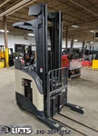 Crown RR5210-40 Standup Electric Reach Truck Forklifts 210" Mast Low Hours. Fixed Price $24950.00.