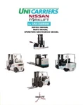 Unicarriers-nissan-forklift-service Manual-parts Manual-operation & Maintenance. Fixed Price $94.00.