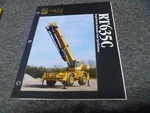 Grove RT635C Rough Terrain Hydraulic Crane Specifications Manual. Fixed Price $77.54.