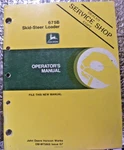 John Deere Operator's Manual 675B Skid Steer Loader OM-M75868 Issue G7. Fixed Price $19.95.