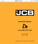 Jcb JZ140 T4I , JZ141 T4F Excavator Operators Owners Manual 9831-4300 Pdf Usb. Fixed Price $34.99.