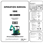 IHI-15VX Excavator Operation And Maintenance Manual Pdf. Fixed Price $35.25.