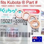 For 4X Kubota Copper Washer Gasket Turbo Injection Pump 15021-33660. Fixed Price $12.24.