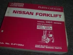 Nissan CPH01A15V CPH01A15S CPH01A15PV Forklift Parts Catalog Manual Xz. Fixed Price $127.85.