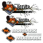 Morbark And Beever M18RX Logo Stickers Decals Set Uv Laminated. Fixed Price $160.23.