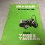 Yanmar YM186D Diesel Tractor Parts Catalog. Fixed Price $45.00.
