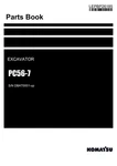 Komatsu PC56-7 Excavator Parts Catalog Manual Sn DBAT0001-UP. Fixed Price $149.00.