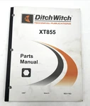 Ditch Witch Excavator Tool Carrier XT855 Parts Catalog Manual Book. Fixed Price $99.95.