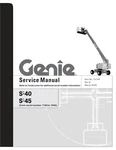 Genie S40 S45 Runabout Vertical Mast Lift Service Manual 2023 Pn 72136. Fixed Price $54.00.