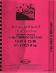 Mccormick-deering 15-30 & 22-36 Operator's Manual Reproduction New 1530-LATE. Fixed Price $28.95.