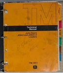 John Deere & JD644-A Loaders Technical Manual- 1968 Company Nice. Fixed Price $39.00.