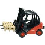 Bruder Linde Fork Lift H30D W/2 Pallets 02511. Fixed Price $30.99.