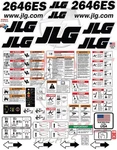 Fits Jlg 2646ES Scissor Lift Decal Kit Laminated 3M Vinyl - Free Shipping. Fixed Price $175.70.