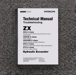Hitachi Zaxis ZX250LCK-3 Excavator Technical Service Troubleshooting Manual. Fixed Price $167.45.
