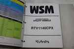 Side By Workshop Service Repair Manual Kubota RTV1140CPX. Fixed Price $39.99.
