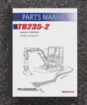 TB235-2 Mini Excavator Tractor Service Parts Manual Fits Takeuchi BE9Z000-0-A. Fixed Price $41.80.