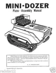 Struck Mini Dozer Service Assembly Manual MD1200 & MD1600. Fixed Price $14.99.
