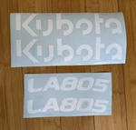 Kubota LA805 Loader Kit ( Set 4) Tractor Decals Replacement Stickers L4060. Fixed Price $44.45.