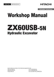 Hitachi ZX60USB-5N Excavator Workshop Service Repair Manual WAFC60-EN-01. Fixed Price $169.00.