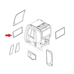 Glass 4664383 Fits John Deere 135D 225DLC 245GLC 75D 75G. Fixed Price $166.69.