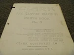 Clark Gas Clipper No 3 Forklift Truck Parts Catalog Manual Xz. Fixed Price $103.24.