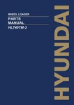 Hyundai HL740TM-3 Sn #0251- Wheel Loader Parts Catalog Manual. Fixed Price $149.00.
