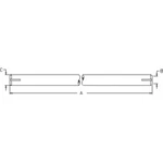 WN-128642A1-PEX Tie Rod, Tube Fits International/caseih 7110 7120 7130 7140 7150. Fixed Price $232.16.