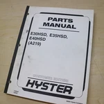 Hyster E30HSD E35HSD E40HSD 3-WHEEL Electric Stand Up Forklift Parts Manual Book. Fixed Price $67.46.