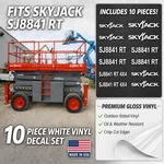Fits Skyjack SJ8841 Rt Scissor Lift Replacement Decal Kit 10 Pieces. Fixed Price $42.55.