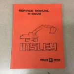 Insley H-560B Service Manual Hydraulic Excavator Maintenance Operation Operator. Fixed Price $49.99.