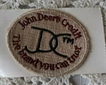 John Deere Credit Embroidered Patch - Jdc My Brand Of Financing Oval. Fixed Price $5.00.