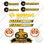 Fits Bomag Bmp 8500 Walk Behind Roller Decal Kit New Style. Fixed Price $94.95.