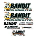 Brush Bandit Wood Chipper Model 1290XP Decal Kit, Aftermarket Repro. Fixed Price $160.00.